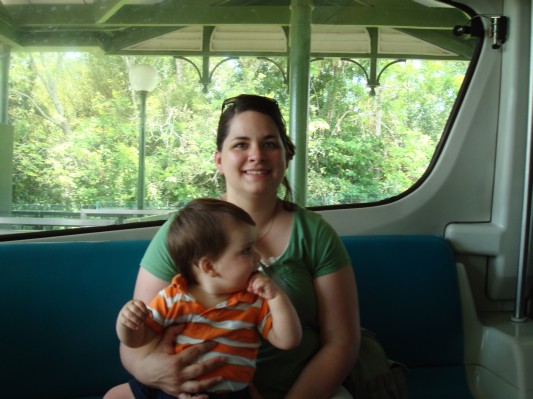 Riding up front with the Monorail Driver