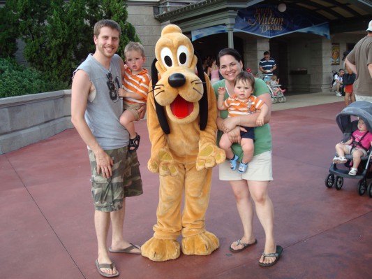 Posing with Pluto